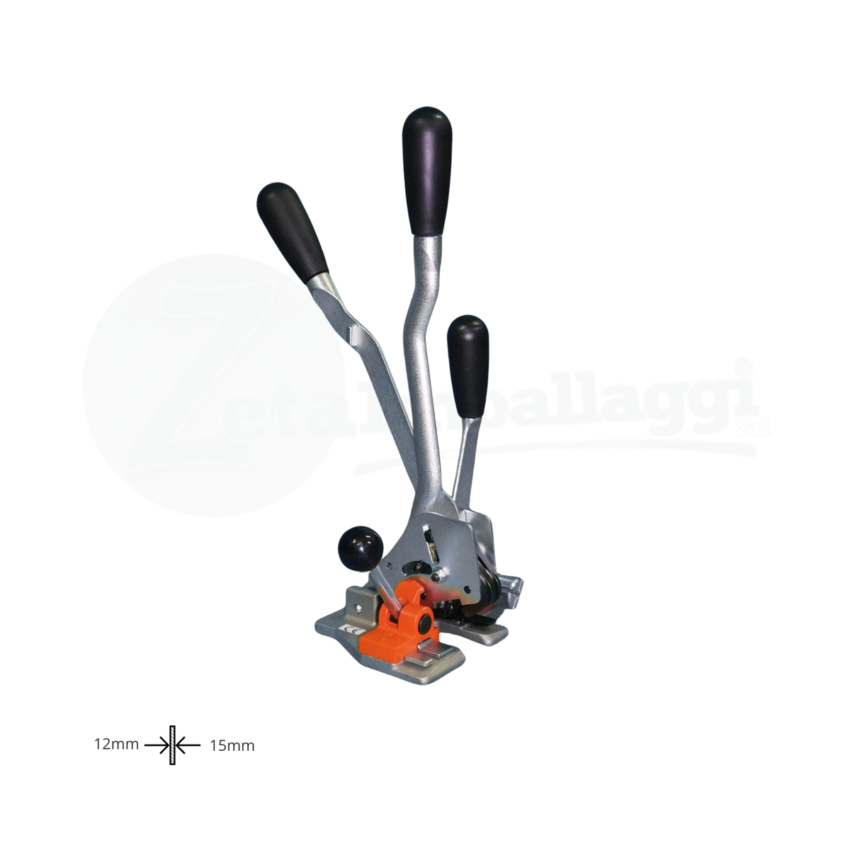 Tendireggia Manuale in ACCIAIO per reggetta PPL da 12 mm e 15 mm