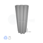 Tubi Postali BIANCHI in Cartone cm 10x100 H | per STAMPE (conf. 9 pz)