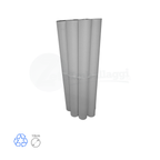 Tubi Postali BIANCHI in Cartone cm 10x100 H | per STAMPE (conf. 9 pz)