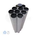Tubi Postali BIANCHI in Cartone cm 10x100 H | per STAMPE (conf. 9 pz)