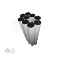 Tubi Postali BIANCHI in Cartone cm 10x100 H | per STAMPE (conf. 9 pz)