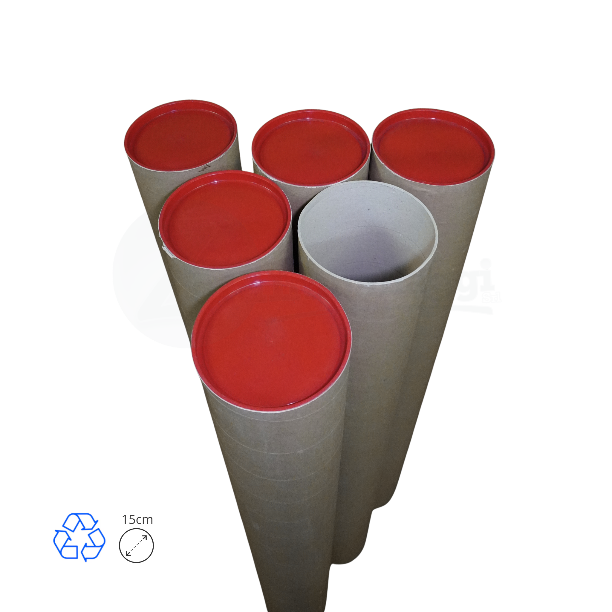 Tubi Postali AVANA in Cartone cm 15x115 H | per STAMPE (conf. 7 pz)