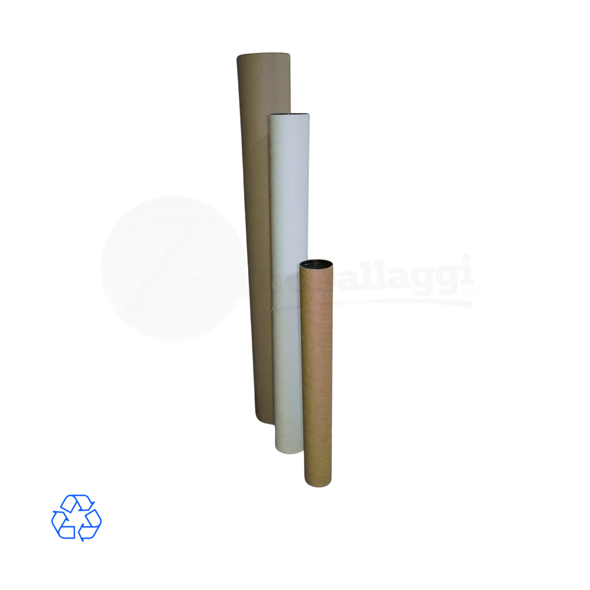 Tubi Postali AVANA in Cartone cm 8x65 H | per STAMPE (conf. 10 pz)