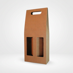 Scatola Portabottiglie cm 18x9x41 H Onda scoperta Avana (conf. 10 pz)