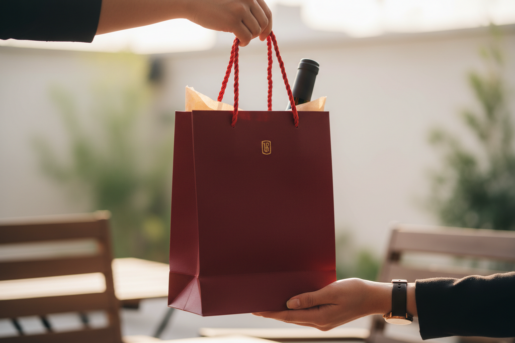 Shopper Regalo Carta cm 36x12x41 h | Con manico in cordino (12 pz)