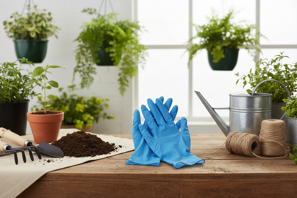 Guanti in nitrile "SMALL" Blu non talcati | confezione da 100 pz