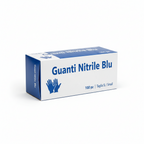 Guanti in nitrile "SMALL" Blu non talcati | confezione da 100 pz