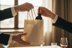 Shopper Regalo Carta cm 36x12x41 h | Con manico in cordino (12 pz)