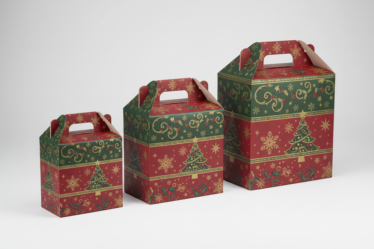 Scatole Natalizie cm 43x26x35 h per confezioni regalo | conf. da 10 pz