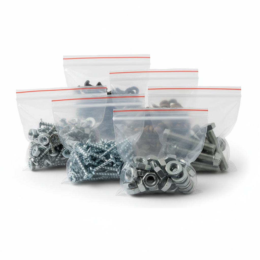 Sacchetti Chiusura Pressione cm 10x15 h | Per ferramenta (100 pz)