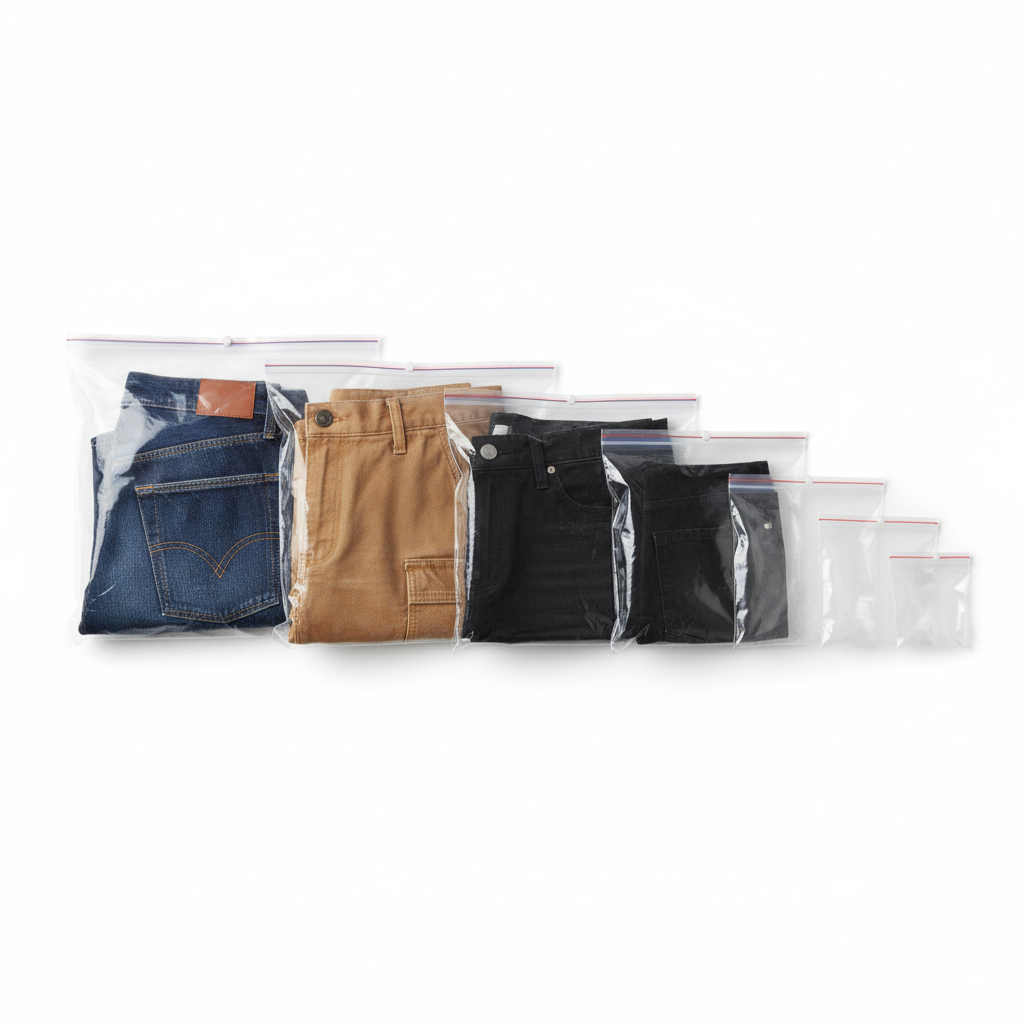 Sacchetti Chiusura Pressione cm 30x40 h | Per abbigliamento (100 pz)