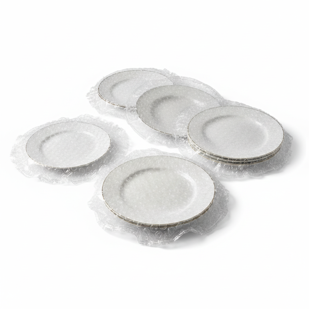 Sacchetti in pluriball trasparenti cm 35x35 h aperti su un lato (Conf 12 pz)