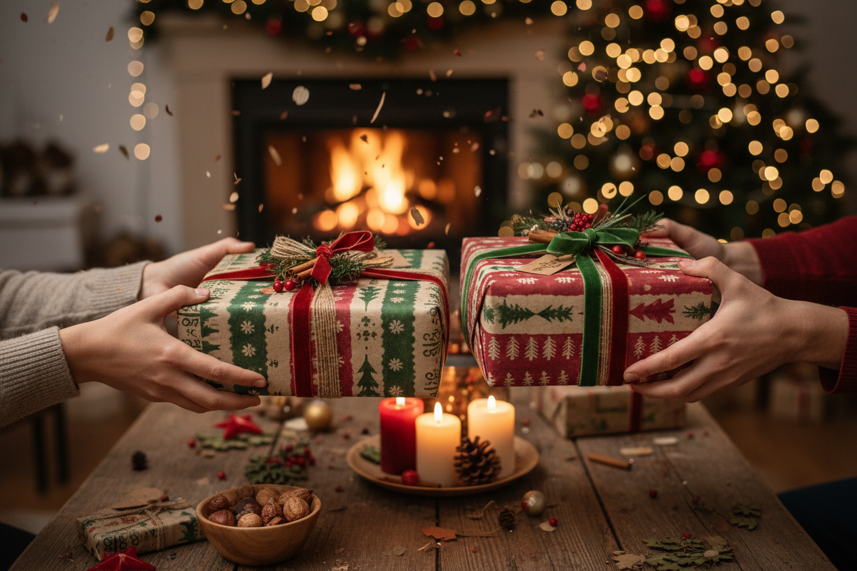 Scatole Natalizie cm 33x25x35 h per confezioni regalo | conf. da 10 pz