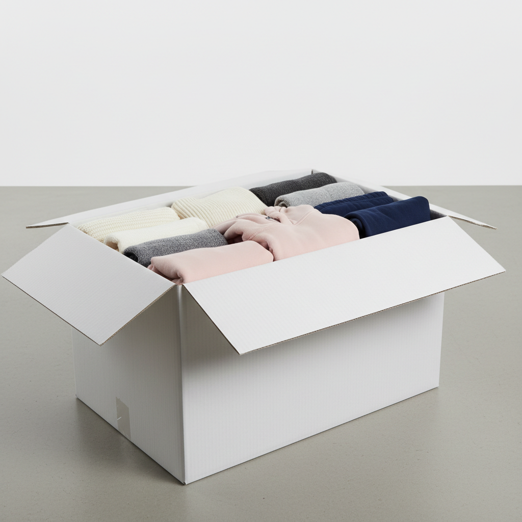 Scatola DUE ONDE cm 60x50x40 h (conf. 10 pz) | per VESTITI e TRASLOCHI